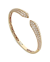 Alberto Milani 18K Yellow Gold Via Fiori Chiari Diamond Kiss Cuff Bracelet - Exclusive, Italy Campaign