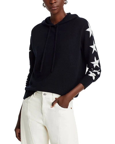 Cashmere Star Sleeve Hoodie Sweater - Exclusive
