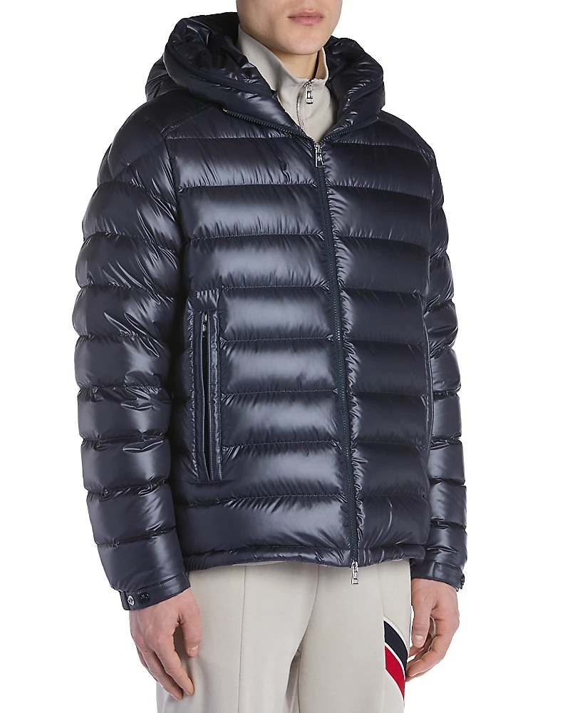Moncler Besines Nylon Hooded Down Jacket