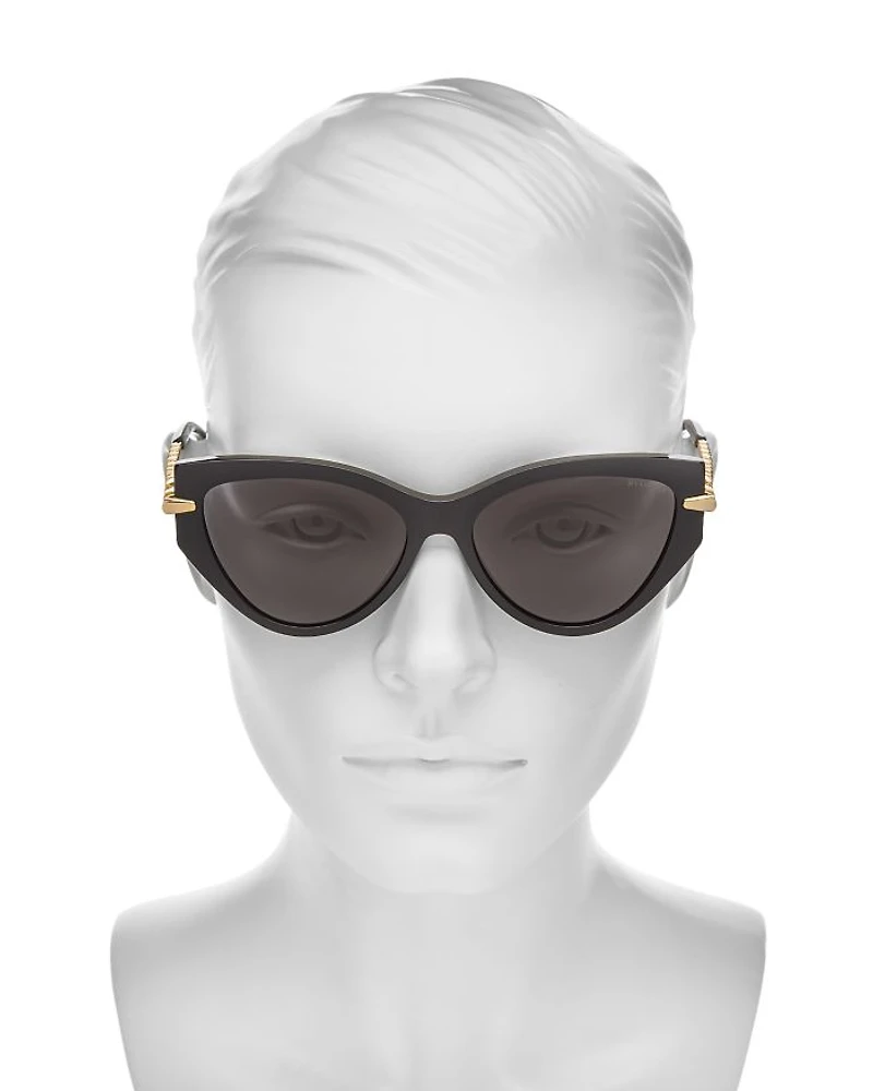 Serpenti Cat Eye Sunglasses, 56mm