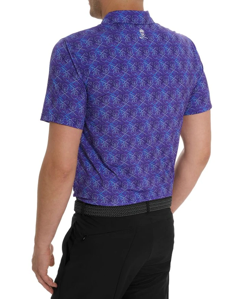 Iron Skull 2 Printed Regular Fit Polo Shirt