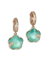 Pasquale Bruni Petit Joli Lunaire 18K Rose Gold Lunar Garden Gem Earrings with Diamonds, 0.27 tcw