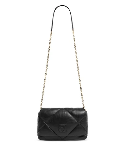 Fanny Black Leather Crossbody Bag