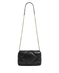 Fanny Black Leather Crossbody Bag