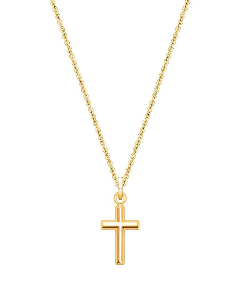 Children's 14K Gold Everlasting Faith Cross 12-14" Necklace