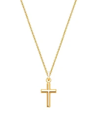 Children's 14K Gold Everlasting Faith Cross 12-14" Necklace