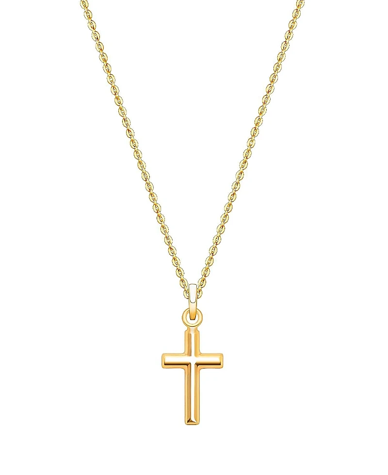 Tiny Blessings Children's 14K Gold Everlasting Faith Cross 12-14 Necklace