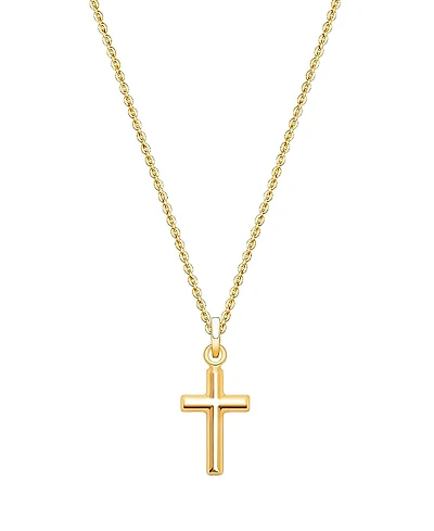 Tiny Blessings Children's 14K Gold Everlasting Faith Cross 12-14 Necklace
