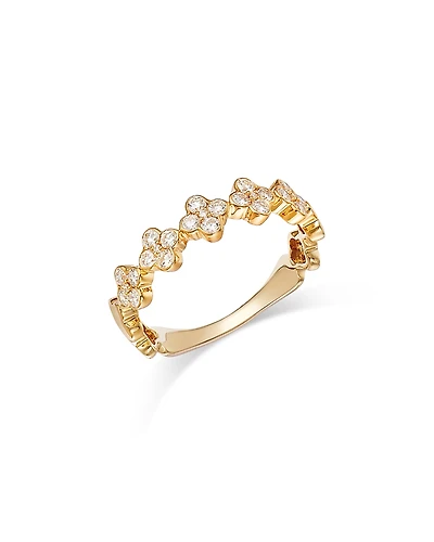 Bloomingdale's Fine Collection Diamond Clover Band
