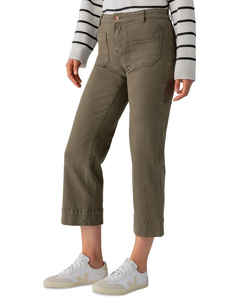 The Marine Cropped Wide Leg Pants