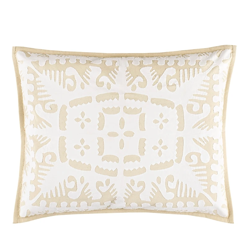 Annie Selke Knight Wood Cutwork Standard Sham