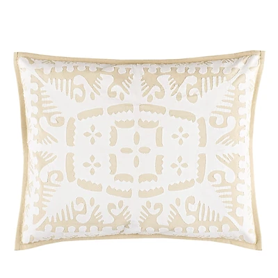 Annie Selke Knight Wood Cutwork Standard Sham