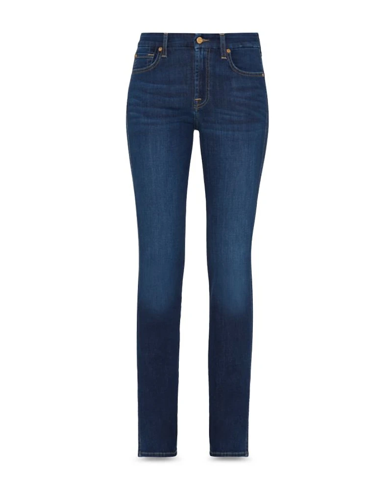 Kimmie Mid Rise Straight Leg Jeans Rinsed Indigo