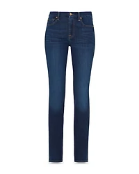 Kimmie Mid Rise Straight Leg Jeans Rinsed Indigo