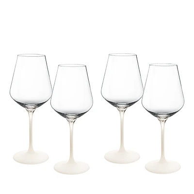Villeroy & Boch Manufacture Rock Blanc Red Wine Glass, Set of 4