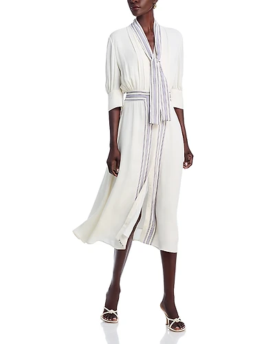 Boss Scarf Neck Dress