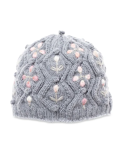 French Knot Tilly Knitted Wool Hat