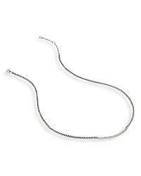 Sterling Silver JH Essentials Diamond Pavé Necklace, 16-18"