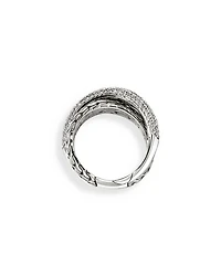 Sterling Silver JH Essentials Diamond Crossover Ring, 1.77 tcw