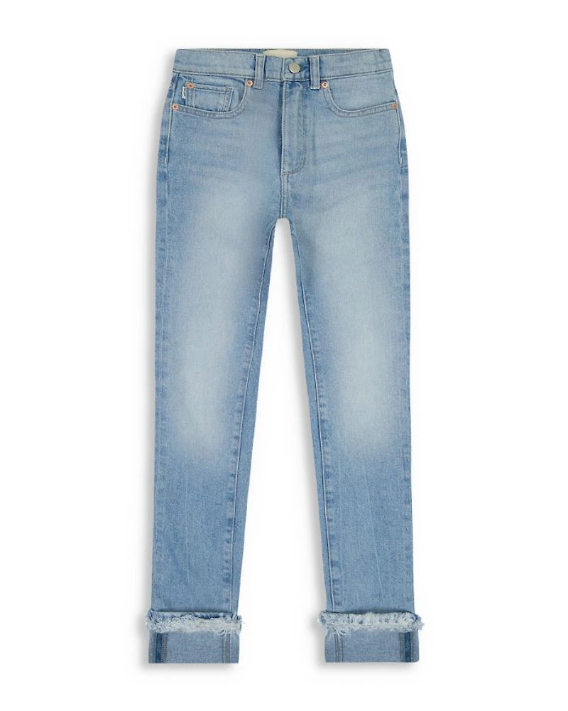 Girls' Emie High Rise Straight Jeans Fountain Fur - Big Kid