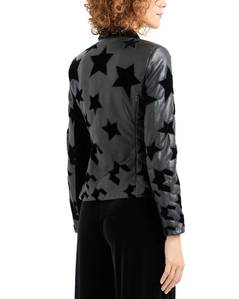 Velvet Stars Leather Jacket