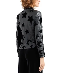 Velvet Stars Leather Jacket