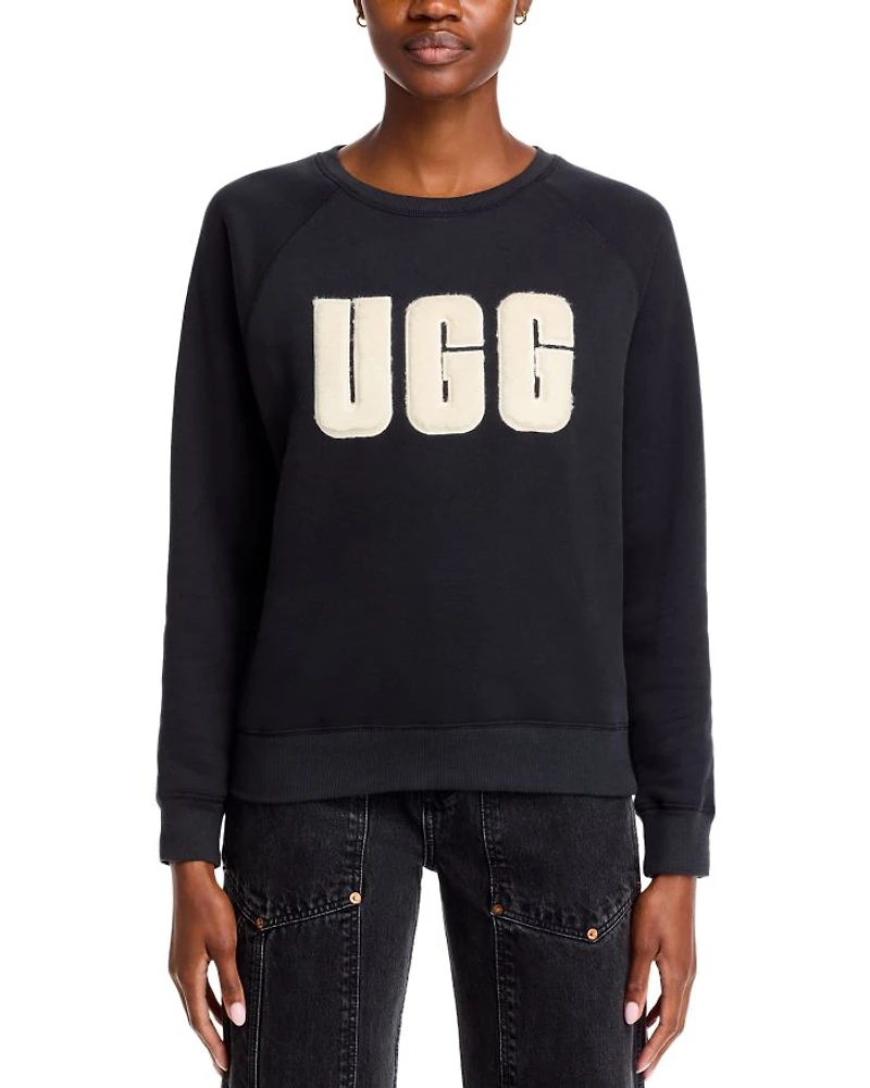 Madeline Fuzzy Logo Crewneck Sweater