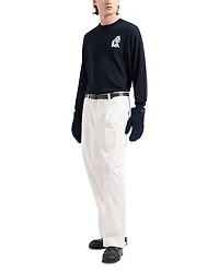 Embroidered Bulldog Sweater