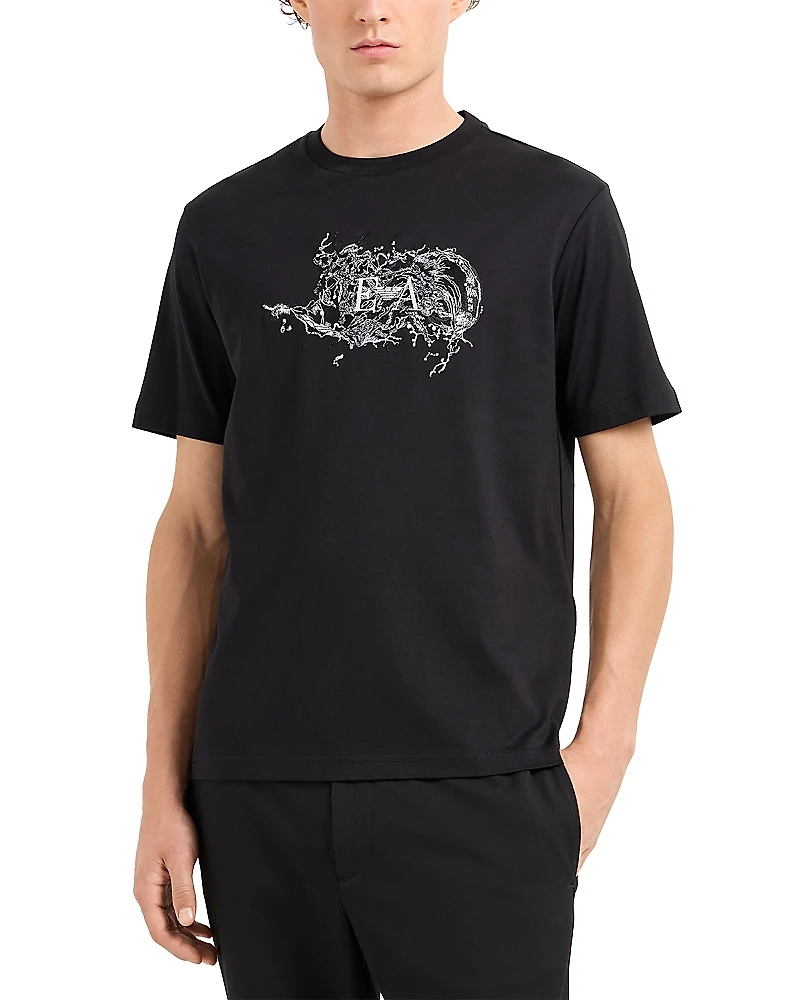 Emporio Armani Embroidery Logo Tee