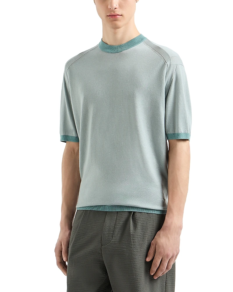 Emporio Armani Short Sleeved Crewneck Sweater Tee