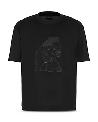 Bulldog Rhinestone Embroidered Tee