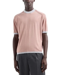 Short Sleeved Crewneck Sweater Tee