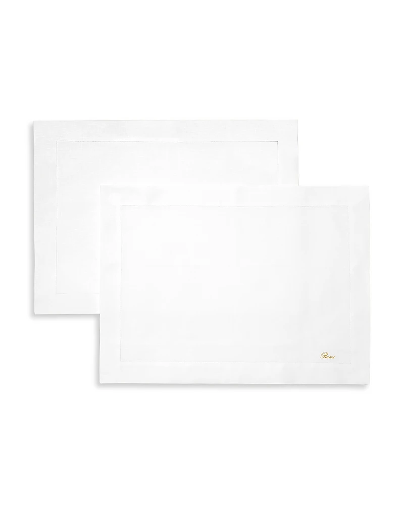 Pratesi Bianchissima Oblong Placemats, Set of 4