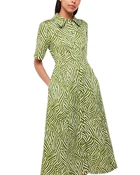 Linear Leaf Dress