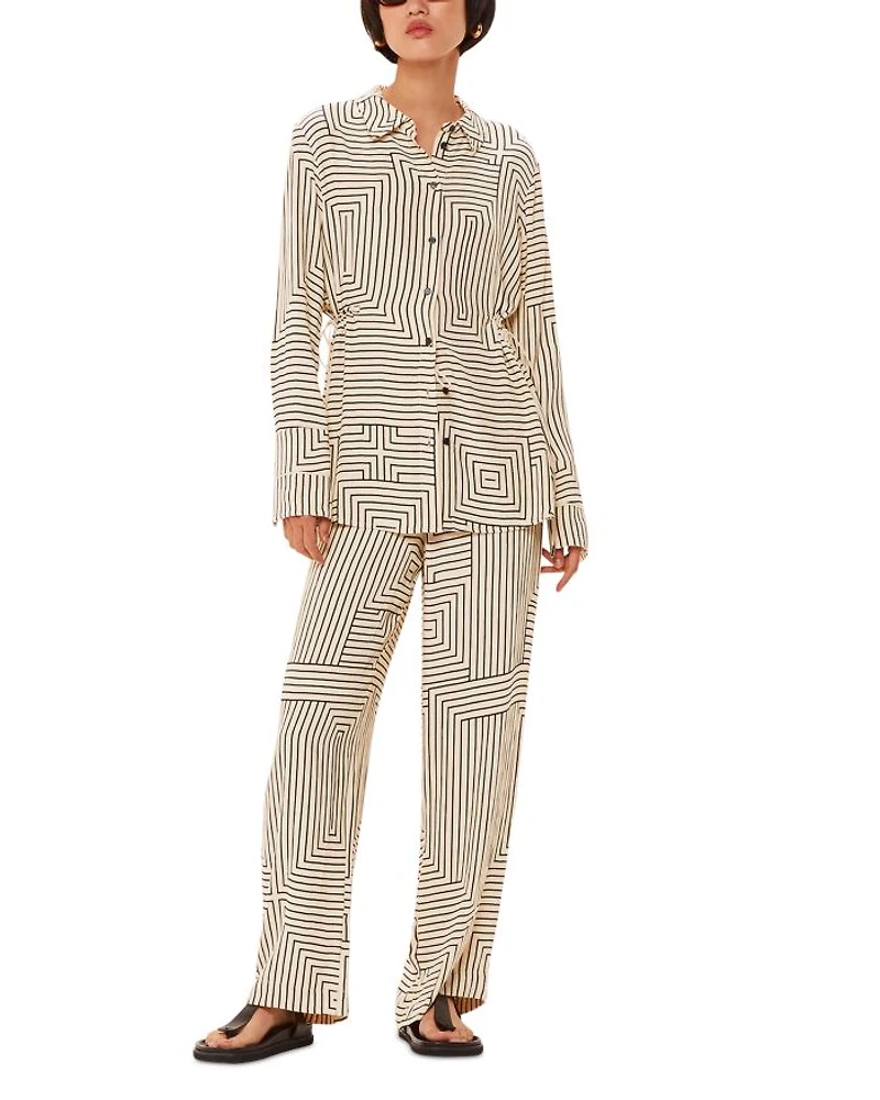 Angled Stripes Pants