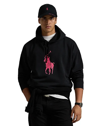 Polo Ralph Lauren Cotton Blend Big Pink Pony Hoodie