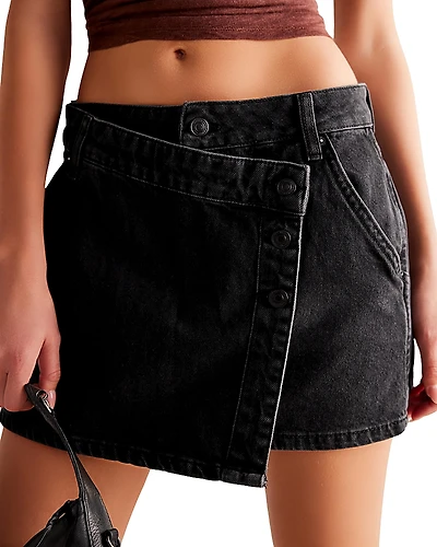 Free People Wynne Denim Skirt