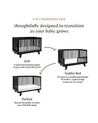 Hudson 3-in-1 Convertible Crib