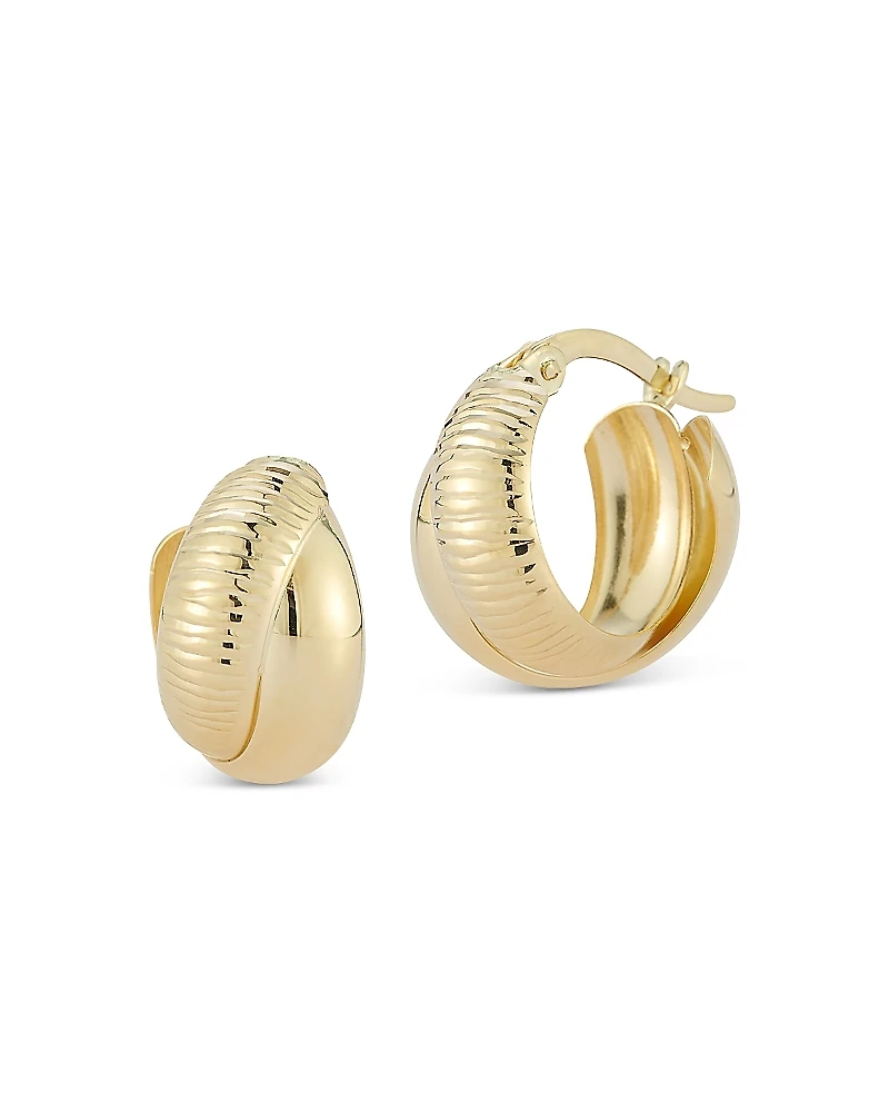 Bloomingdale's Fine Collection Double Hoop Earrings