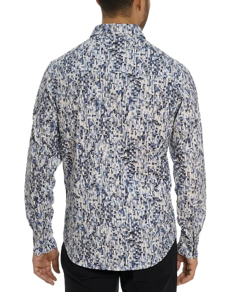 Fragment Button Front Printed Shirt
