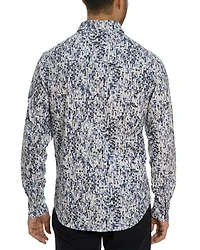 Fragment Button Front Printed Shirt