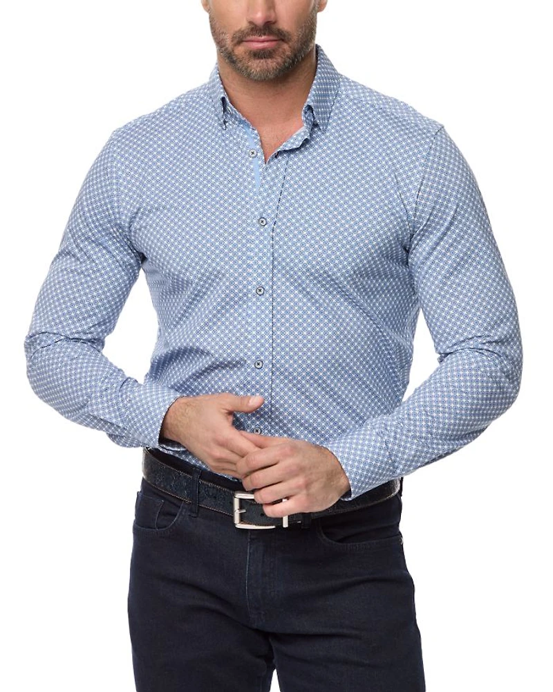 Conall Button Down Printed Shirt