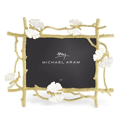 Butterfly Ginkgo Gold Frame, 5" x 7"