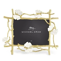 Butterfly Ginkgo Gold Frame, 5" x 7"