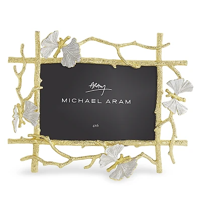 Michael Aram Butterfly Ginkgo Gold Frame, 4 x 6