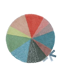 Lorena Canals Donna Wilson Woolable Pie Chart Round Area Rug, 4' x 4'