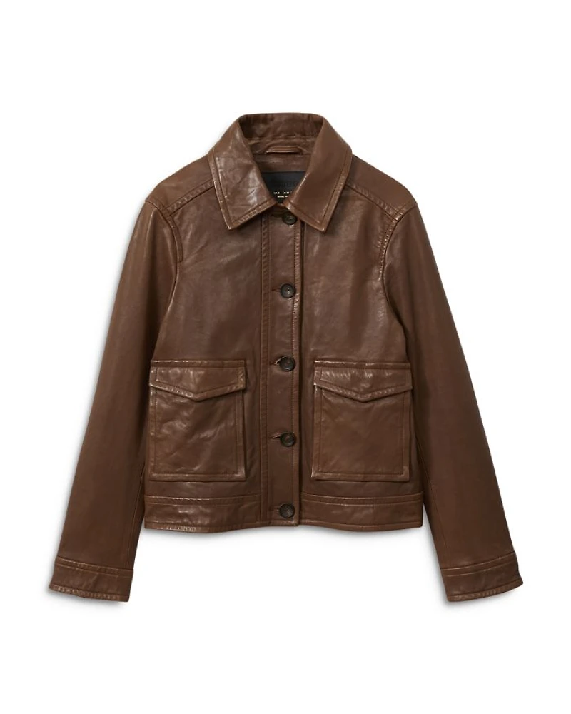 Hanson Leather Trucker Jacket