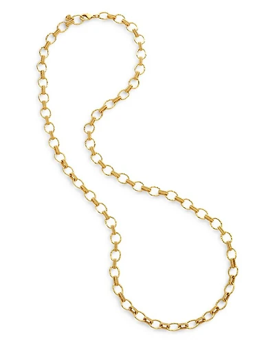 Cleopatra Small Link Chain Necklace, 32"