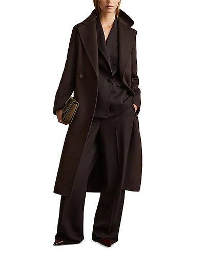 Reiss Lucia Long Double Breasted Coat