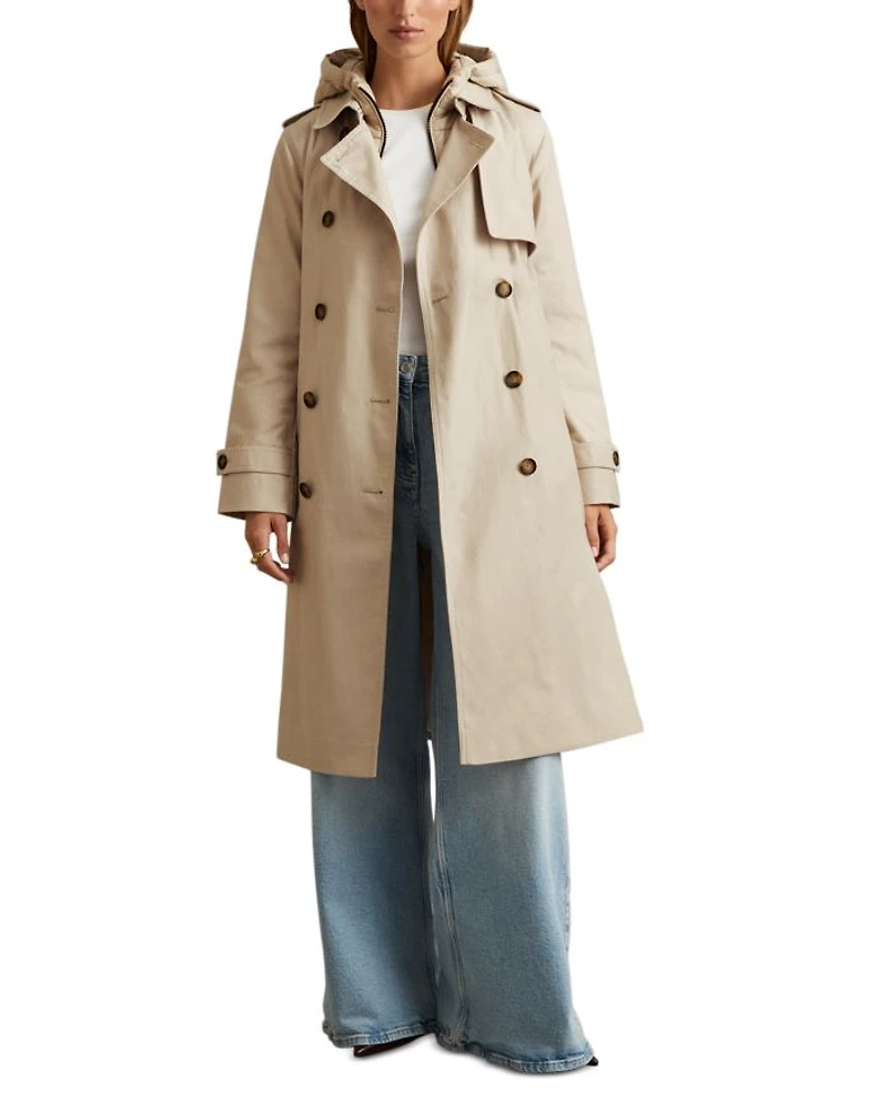 Azura Hooded Trench Coat